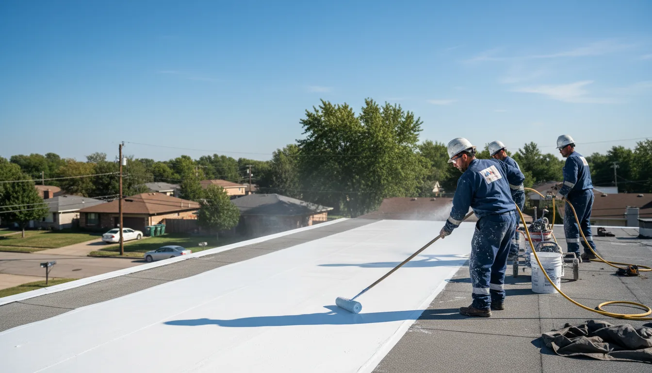 Commercial roof coating in Farmer, OH near me
